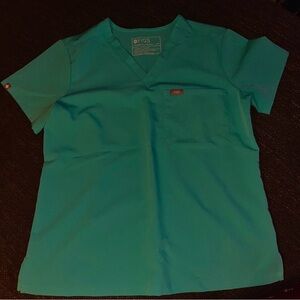 Figs Teal (Catarina) Scrub Top
